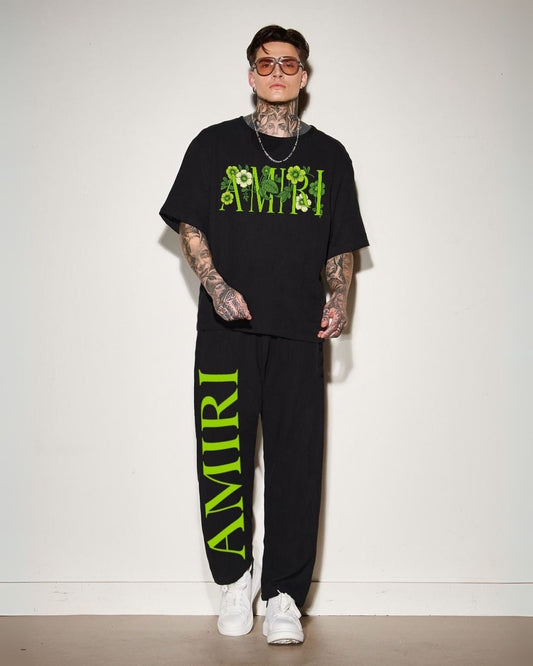 MEN'S FLORA AMIRI CORDS (BLACK AND BLACK)