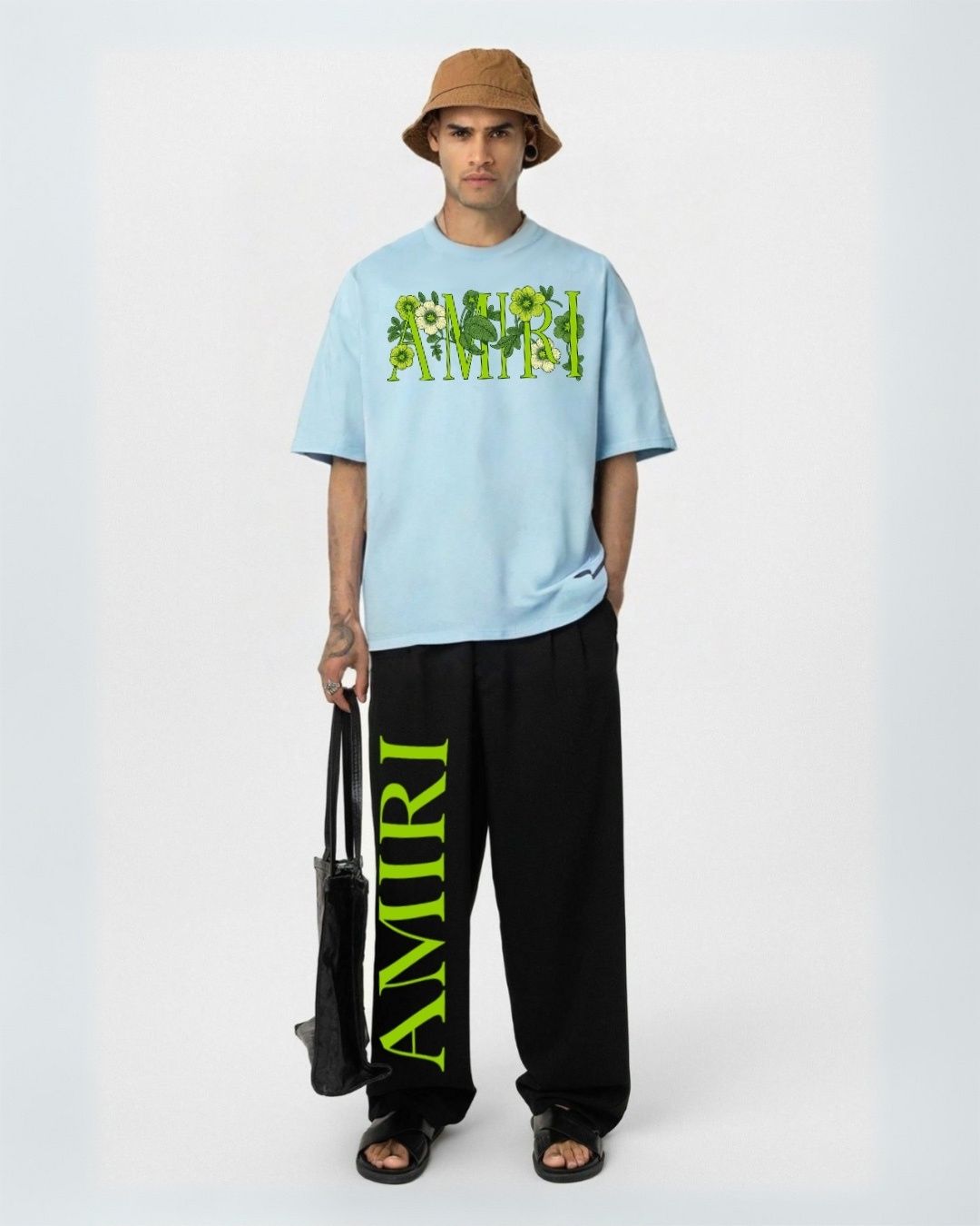 MEN'S FLORA AMIRI CORDS (BLUE AND BLACK)