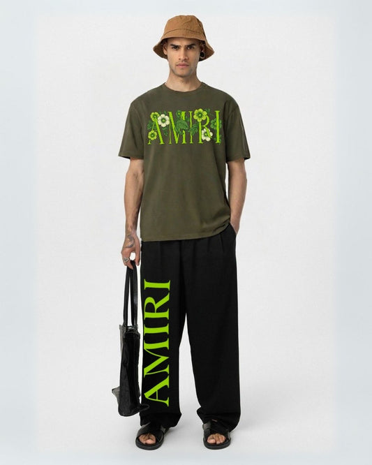 MEN'S FLORA AMIRI CORDS (OLIVE AND BLACK)