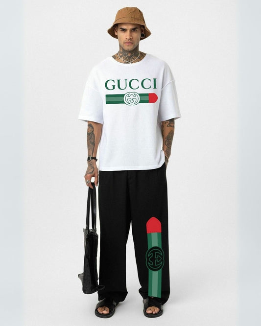 MEN'S GG GUCCI CORDS (WHITE AND BLACK)