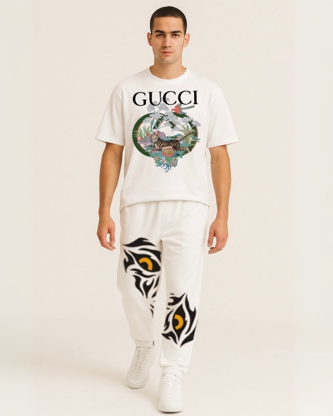 MEN'S GUCCI SAFARI  CORDS (WHITE AND WHITE)