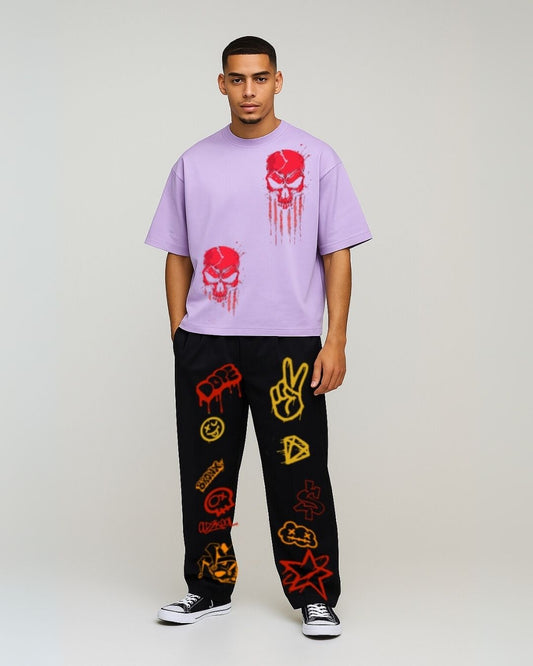 MEN'S HELLMARK CORDS (PURPLE AND BLACK)