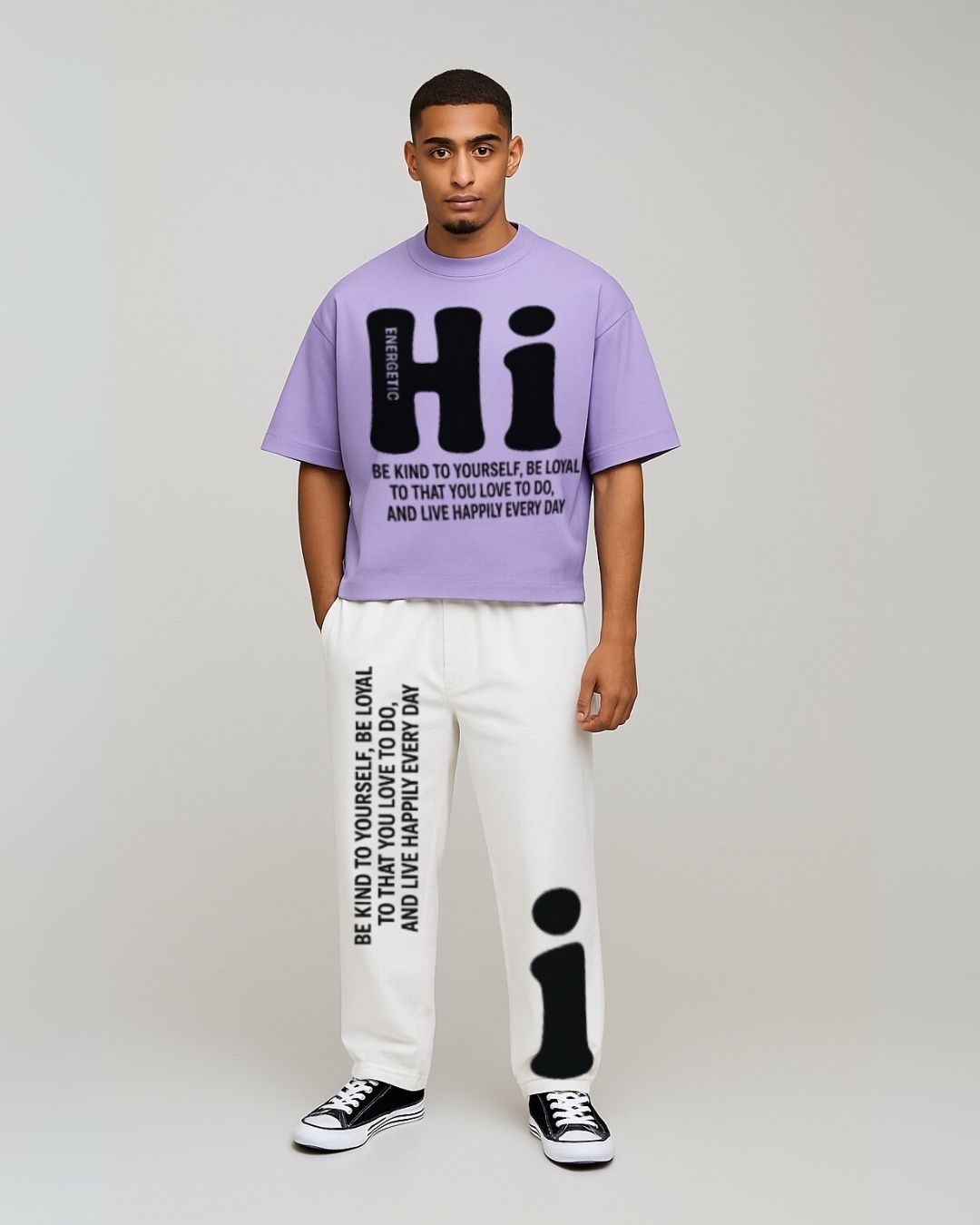 MEN'S HI ENERGETIC CORDS (PURPLE AND WHITE)