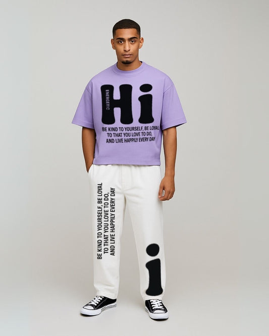 MEN'S HI ENERGETIC CORDS (PURPLE AND WHITE)