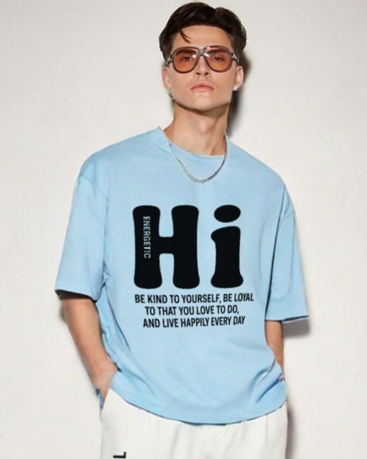 MEN'S HI ENERGETIC OVERSIZED TSHIRT (BLUE)