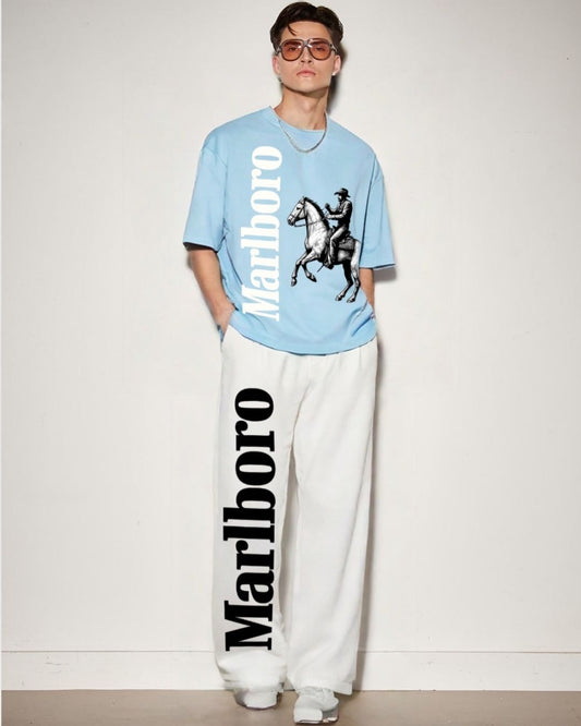 MEN'S HORSE MB CORDS (BLUE AND WHITE)