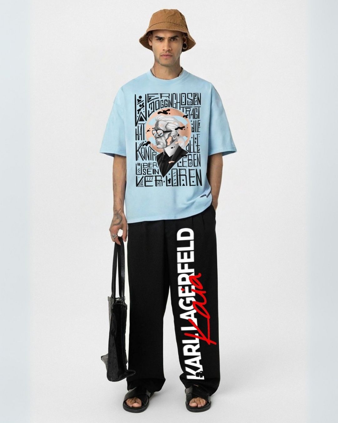 MEN'S KARL MEN CORDS (BLUE AND BLACK)