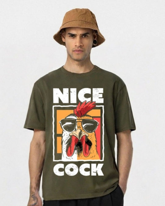 MEN'S LOUD OVERSIZED TSHIRT (OLIVE)