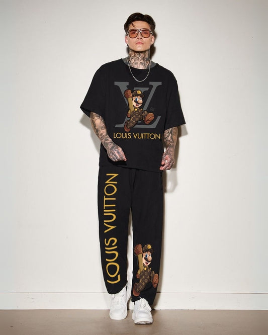 MEN'S LV MARIO CORDS (BLACK AND BLACK)