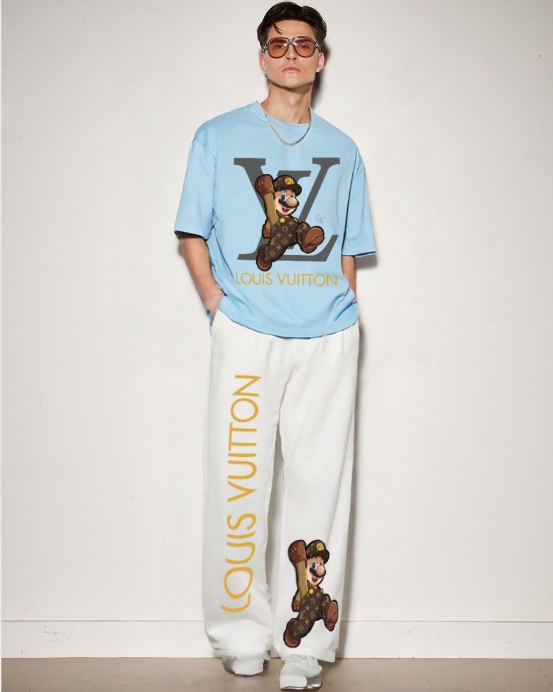 MEN'S  LV MARIO CORDS (BLUE AND WHITE)