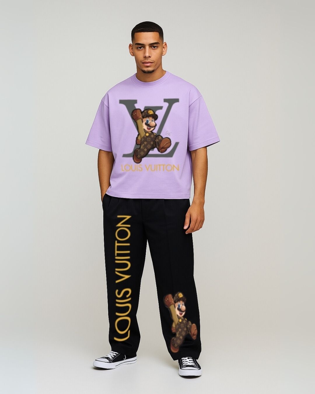 MEN'S  LV MARIO CORDS (PURPLE AND BLACK)