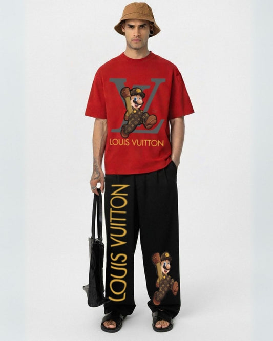 MEN'S  LV MARIO CORDS (RED AND BLACK)