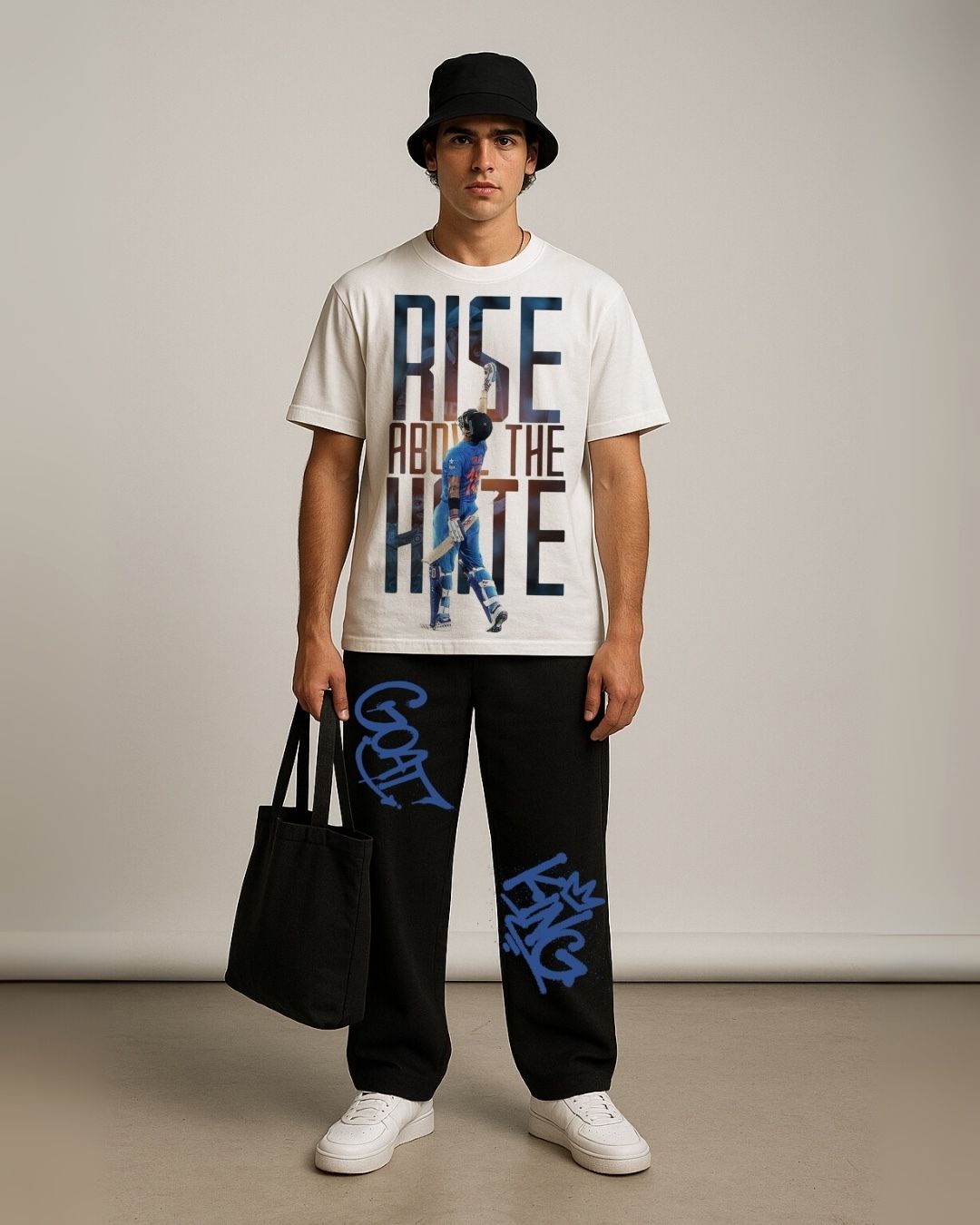 MEN'S RISE CORDS (WHITE AND BLACK)