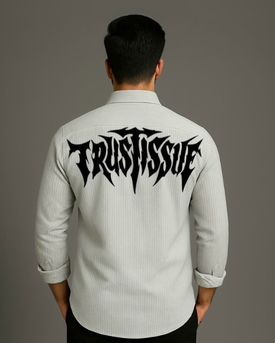 MEN'S RULE BREAKER FULL SLEEVE  STRIPE SHIRT