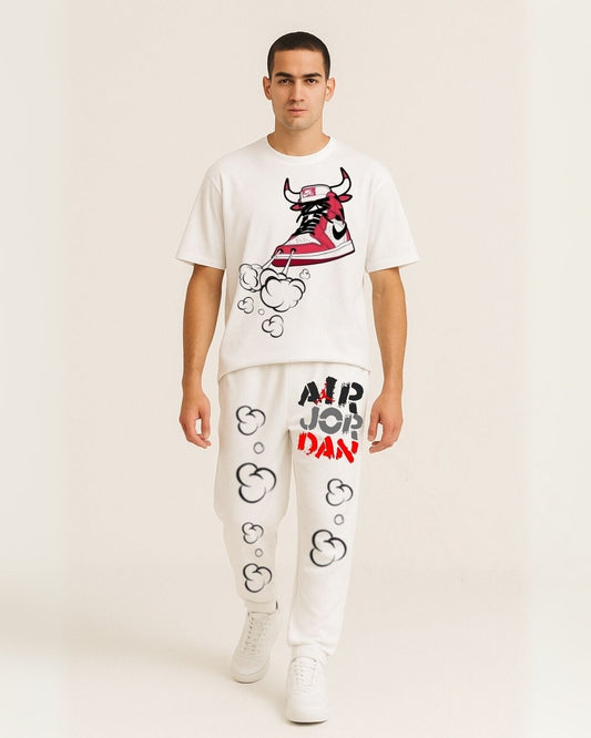 MEN'S SNEAKER BULL CORDS (WHITE & WHITE)