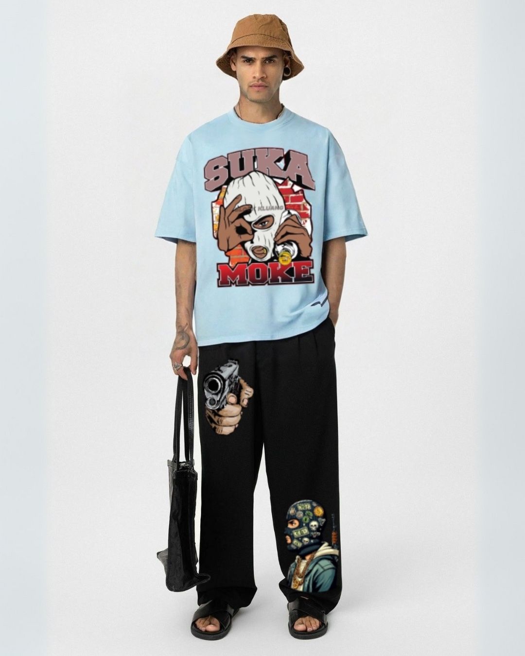 MEN'S SUKA CORDS (BLUE AND BLACK)