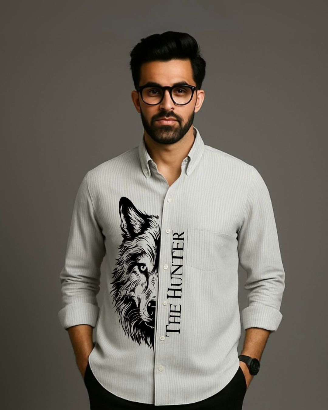 MEN'S THE HUNTER FULL SLEEVE  STRIPE SHIRT