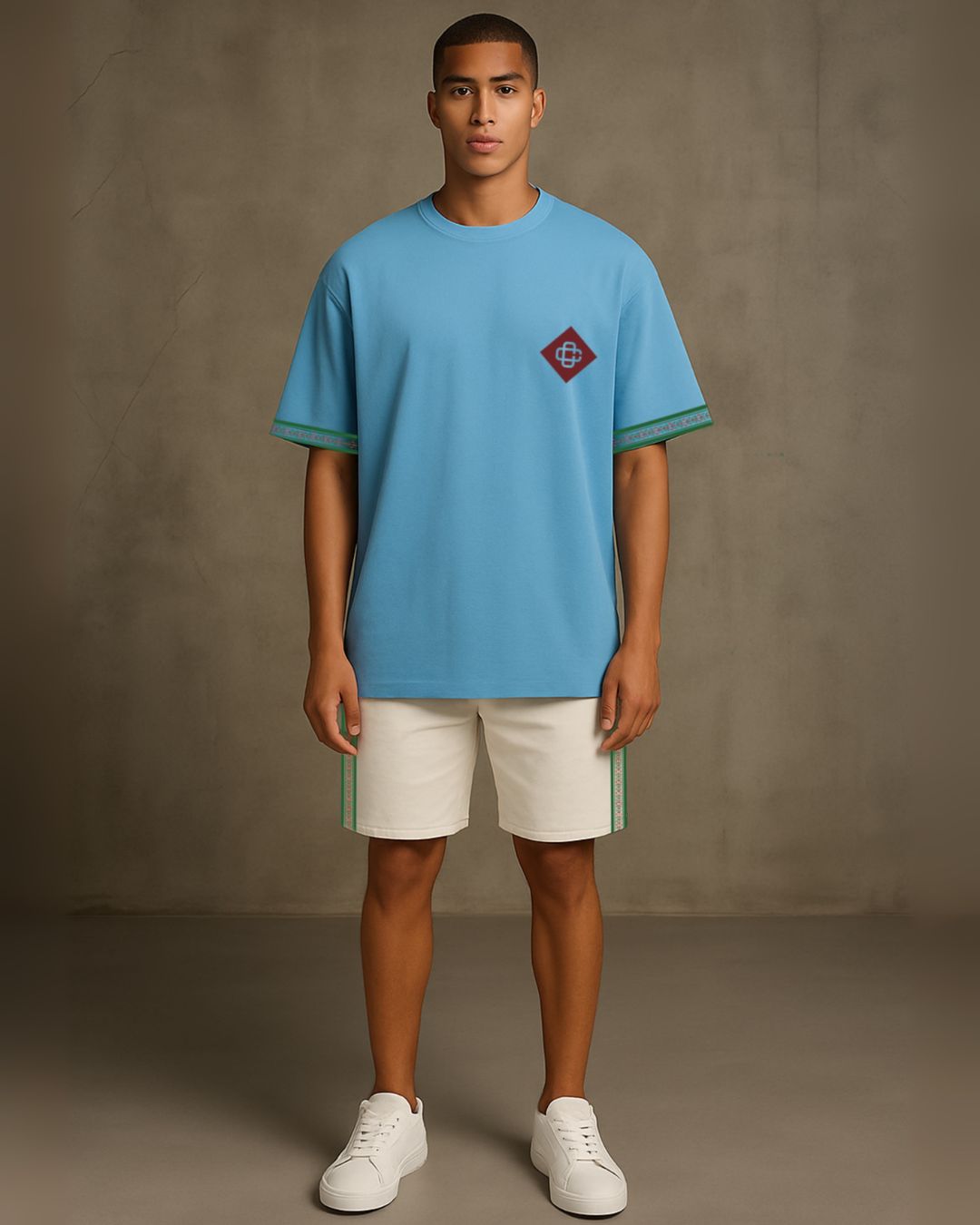 Men diljit ultrasoft short cordset (blue and white)(*)