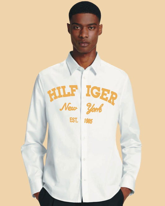 New York 1985 Full Sleeve White Shirt(*)