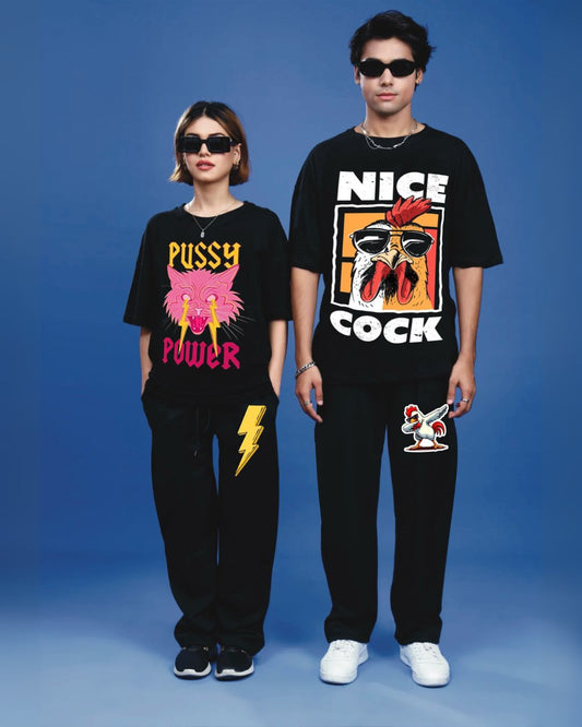 PROUD AND LOUD DUO CORDSET BLACK AND BLACK