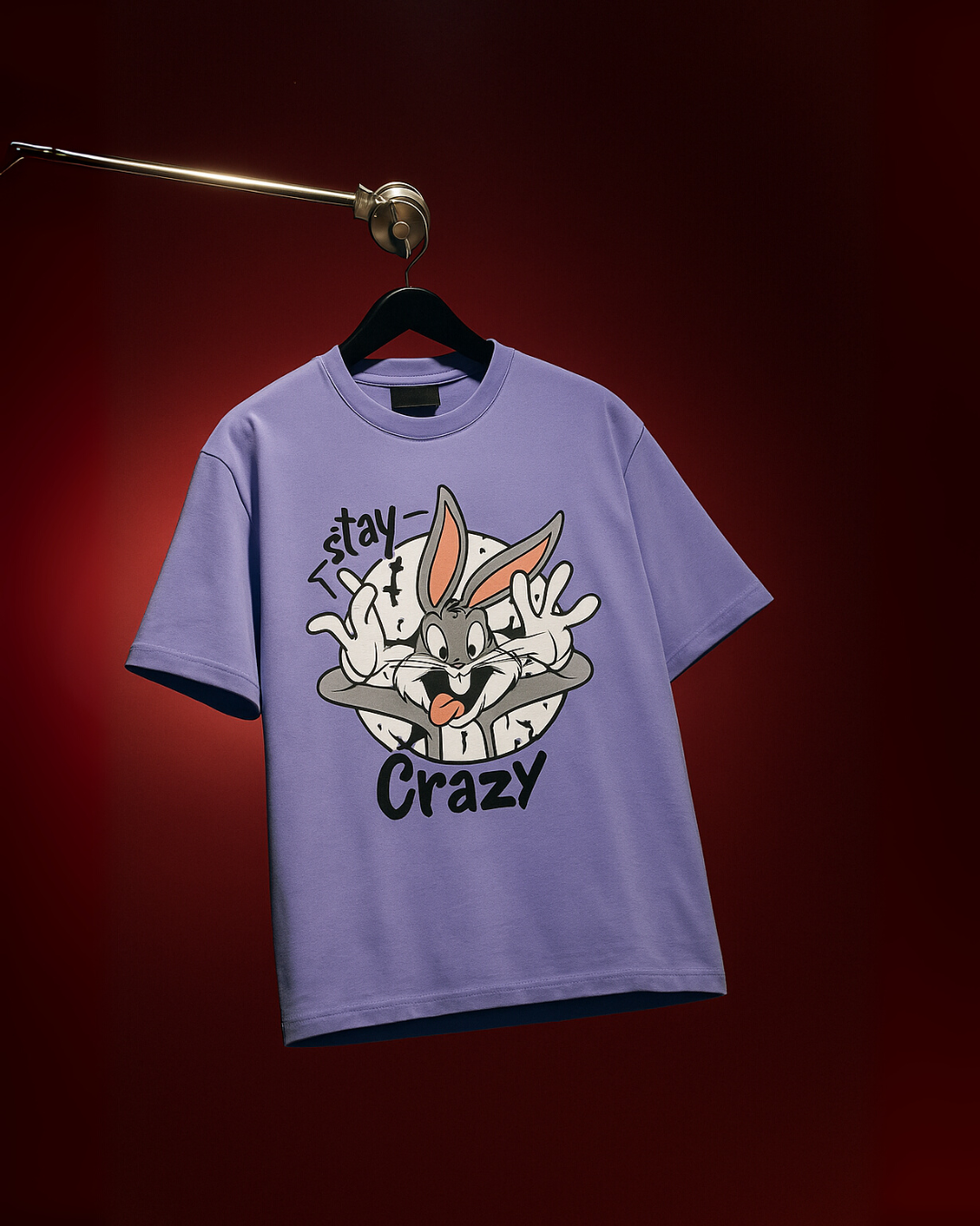 BALMAIN (RED), STAY CRAZY (PURPLE) TEE COMBO OF 2(*)