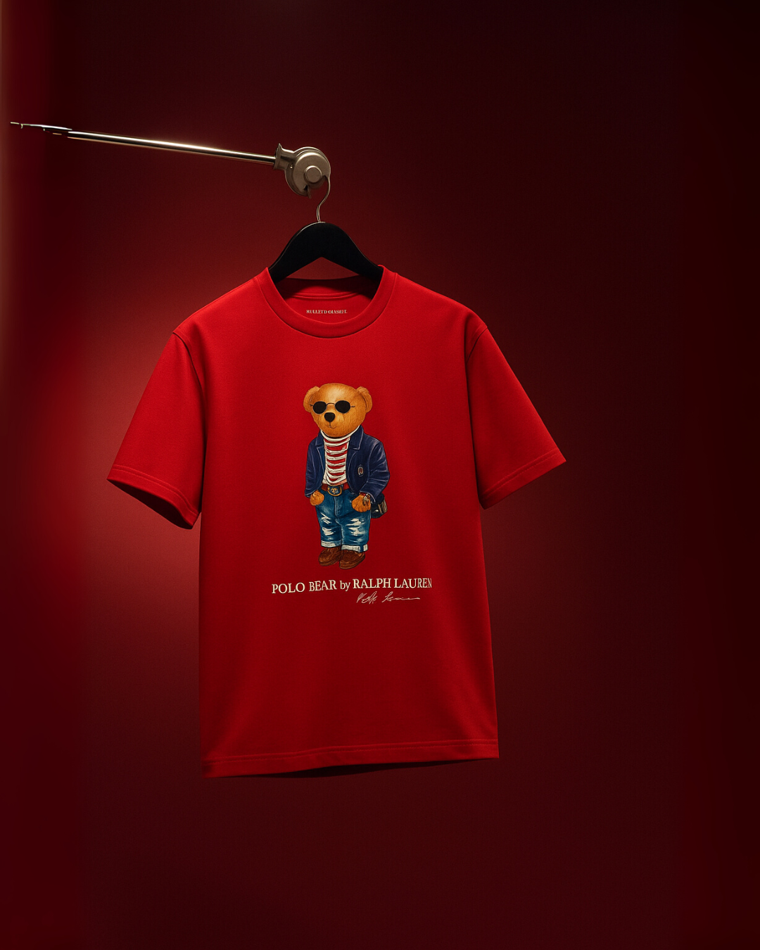 POLO BEAR (RED), MOSCHINO (OLIVE)  TEE COMBO OF 2(*)
