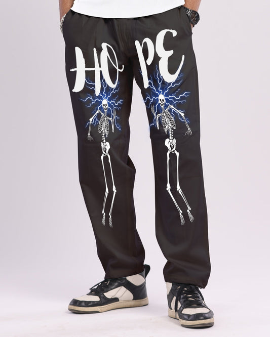 Men's Black Adjustable Cargo Pant - Thunder Hope