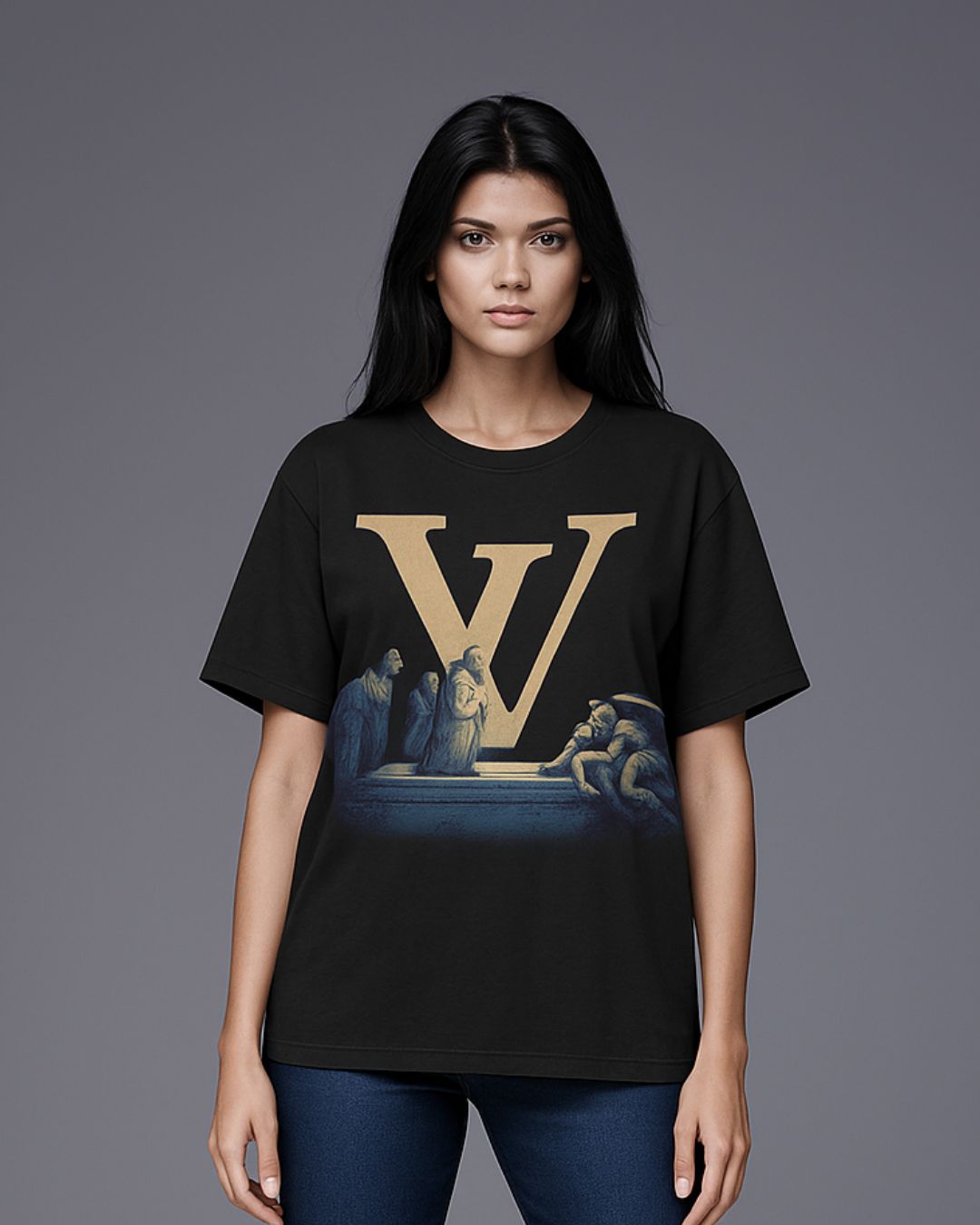 VICTORUM UNISEX EXCLUSIVE OVERSIZED TEE - BLACK