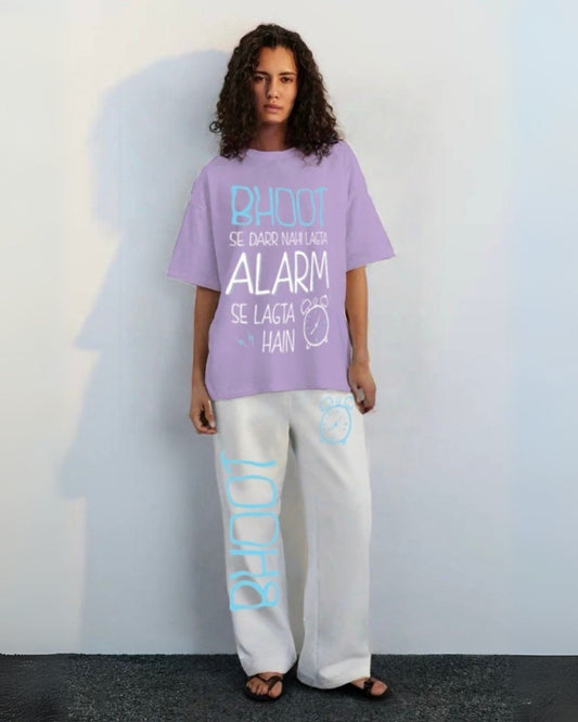 WOMEN'S ALARM ATTACK CORDS ( PURPLE AND WHITE )