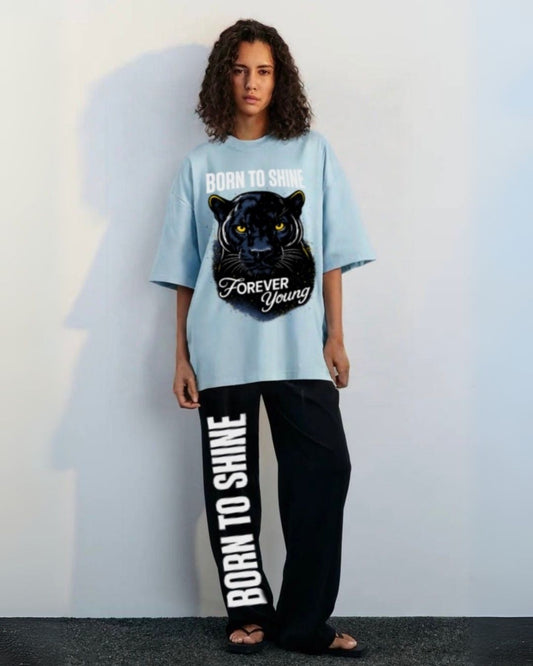 WOMEN'S BORN TO SHINE CORDS (BLUE AND BLACK)