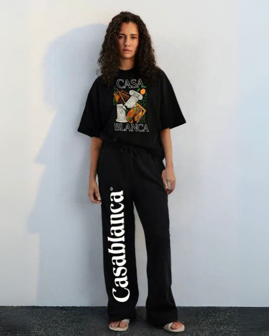 WOMEN'S CASABLANCA CORDS (BLACK AND BLACK)