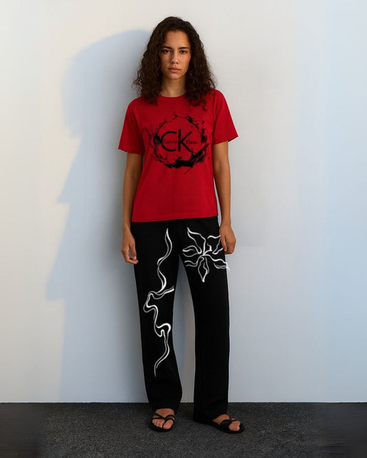 WOMEN'S CK CORDSET (RED AND BLACK)