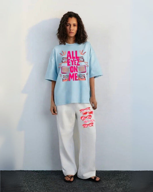 WOMEN'S EYES ON ME CORDS (BLUE AND WHITE)