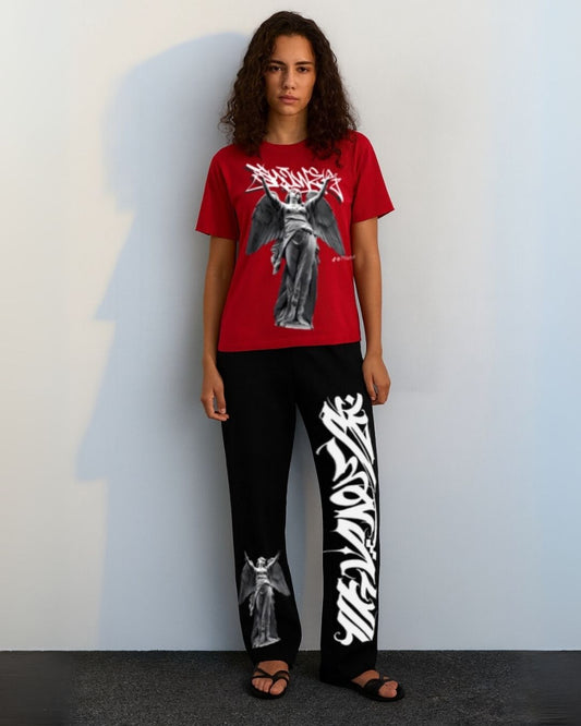 WOMEN'S FALLEN SAINT CORDS (RED AND BLACK)