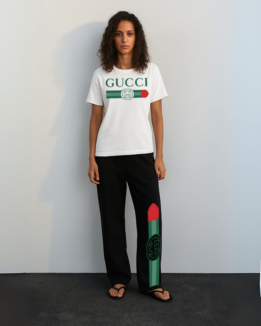 WOMEN'S GG GUCCI CORDS (WHITE AND BLACK)