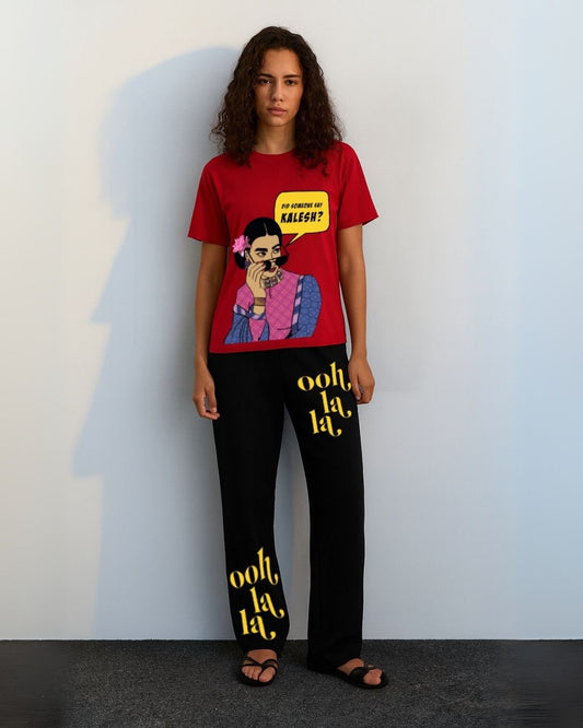 WOMEN'S GOSSIP CORDSET (RED AND BLACK)