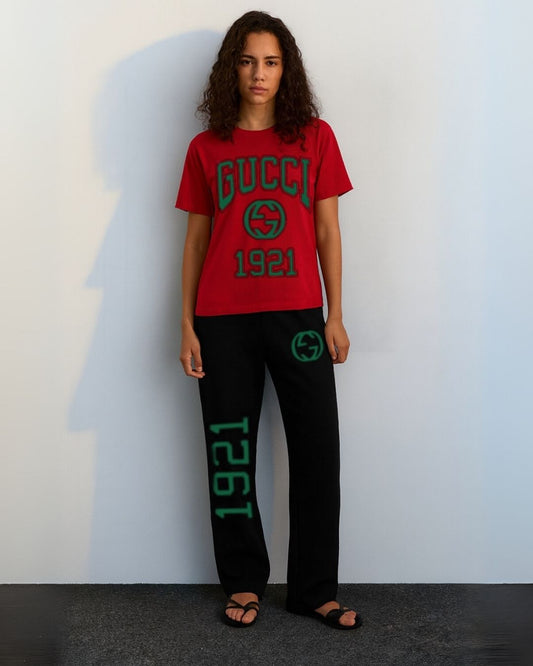 WOMEN'S GUCCI 1921 CORDS (RED AND BLACK)