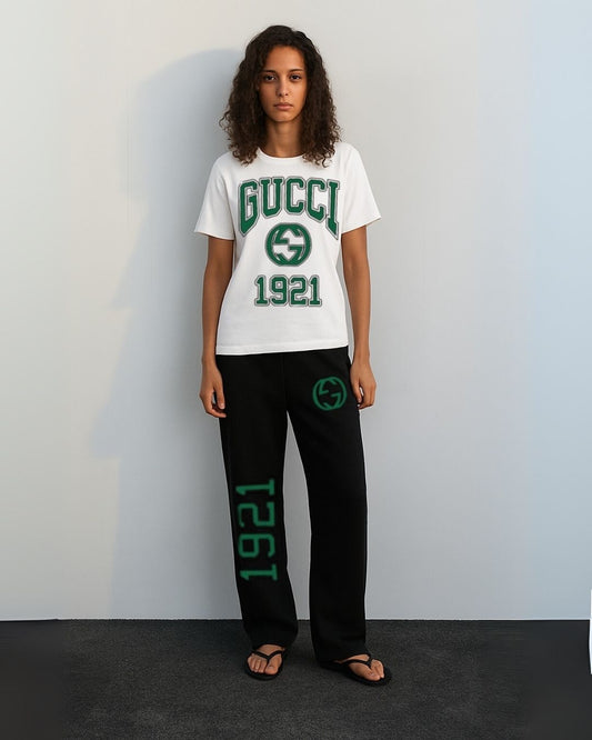 WOMEN'S GUCCI 1921 CORDS (WHITE AND BLACK)