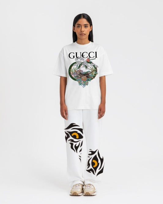 WOMEN'S GUCCI SAFARI  CORDS (WHITE AND WHITE)