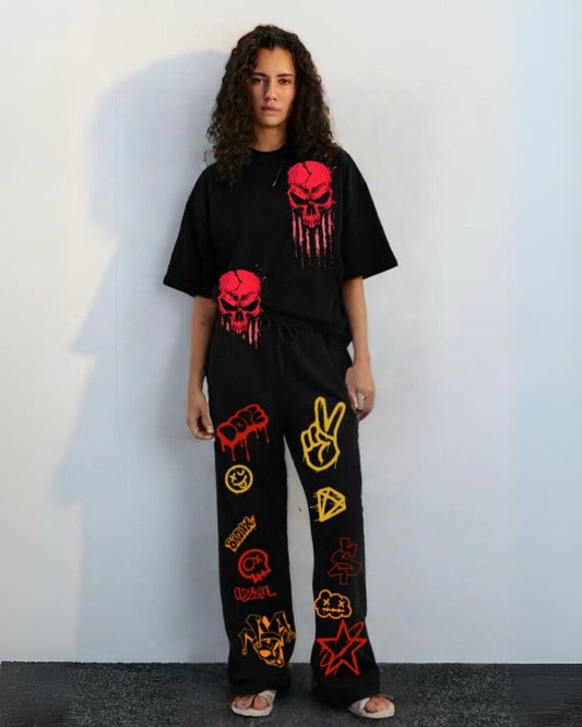 WOMEN'S HELLMARK CORDS (BLACK AND BLACK)