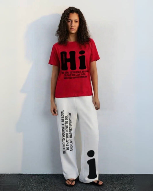 WOMEN'S HI ENERGETIC CORDS (RED AND WHITE)