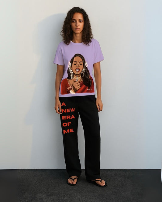 WOMEN'S HOT MESS CORDSET (PURPLE AND BLACK)