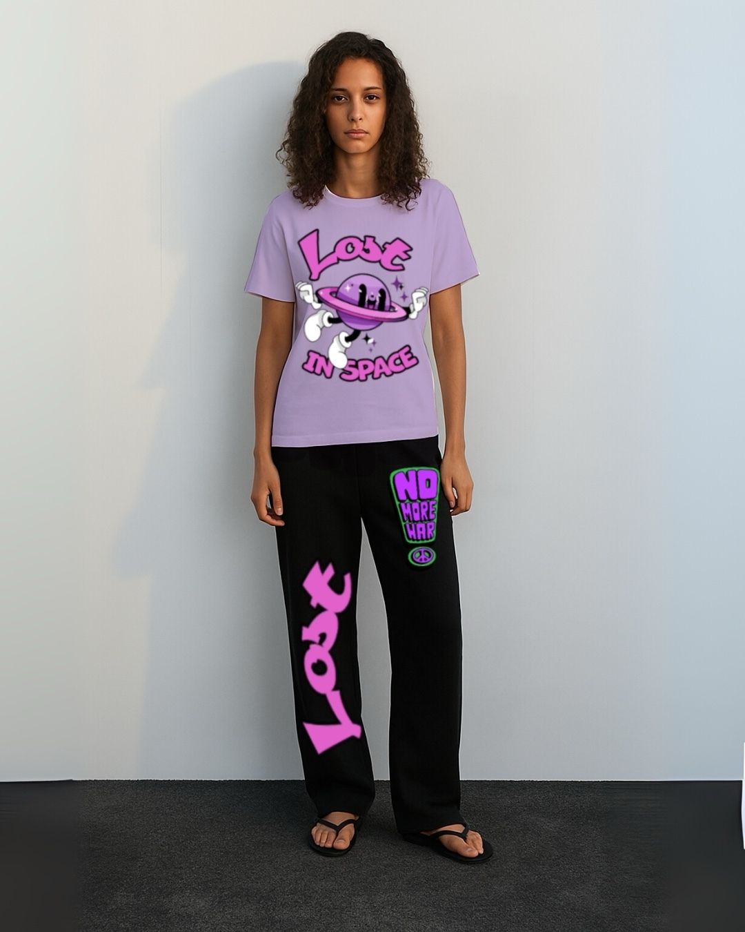 WOMEN'S IN SPACE CORDS (PURPLE AND BLACK)