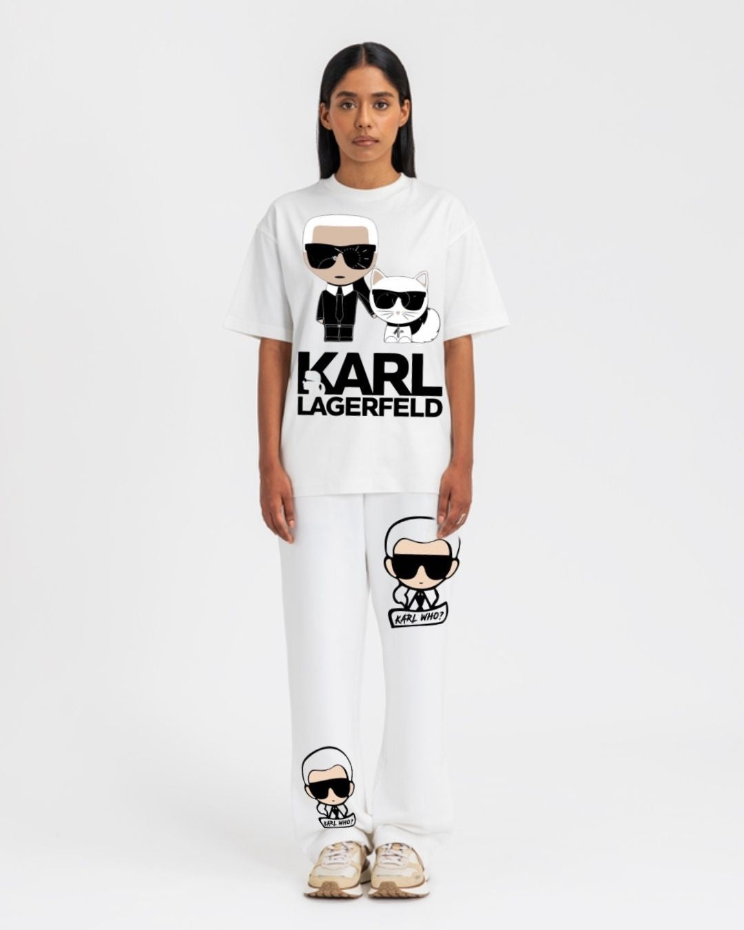 WOMEN'S KARL WHO CORDS (WHITE AND WHITE)
