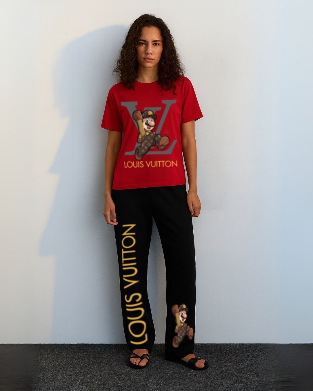 WOMEN'S  LV MARIO CORDS (RED AND BLACK)