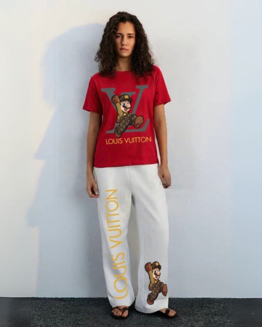 WOMEN'S  LV MARIO CORDS (RED AND WHITE)