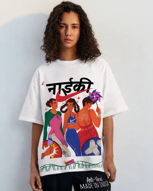 WOMEN'S NIKE ICON OVERSIZED TSHIRT (WHITE)