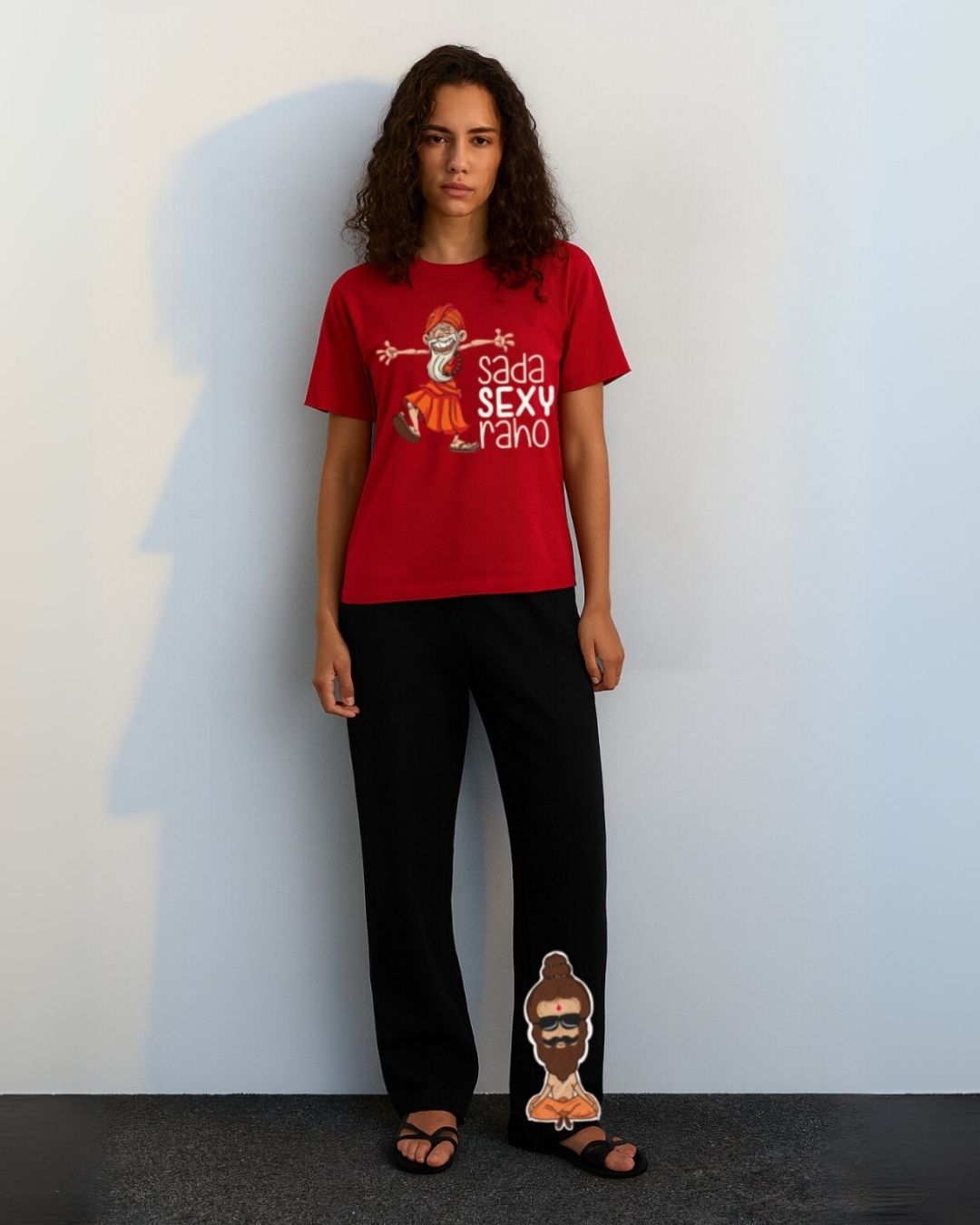 WOMEN'S QUIRKY KARMA CORDS (RED AND BLACK)