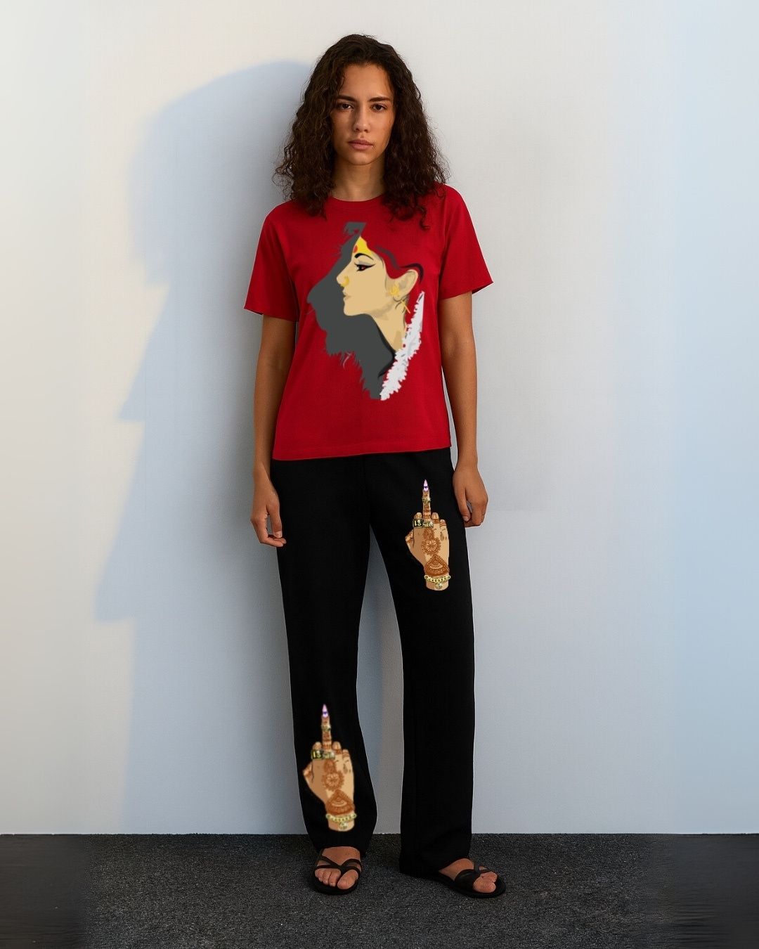 WOMEN'S RAW ENERGY CORDSET (RED AND BLACK)