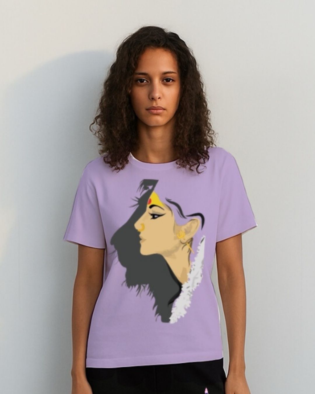 WOMEN'S RAW ENERGY OVERSIZED TSHIRT (PURPLE)